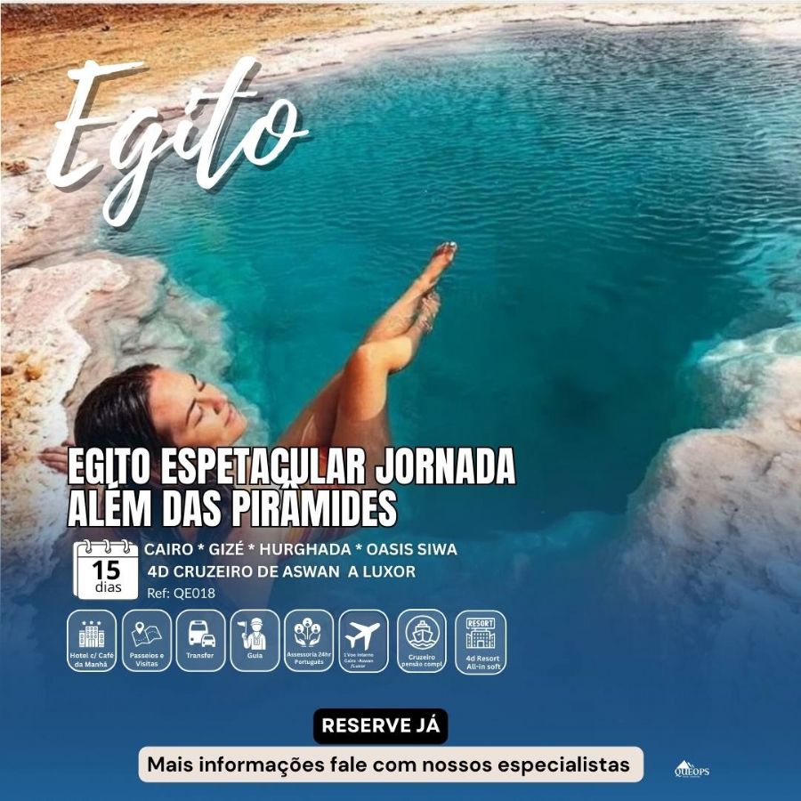 Egito Jornada Além das Pirâmides com Siwa  15d ( QE18)